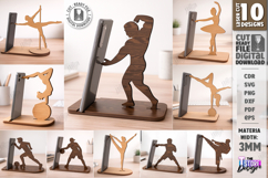 Phone Stand Laser Cut Bundle | Gym and Dance | Phone Holders Product Image 1