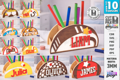 Sports Desk Organizers Laser Cut Bundle | Name Signs SVG Product Image 1