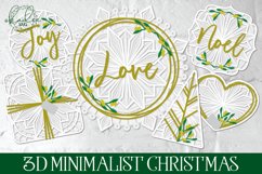 3D Elegant Christmas Mandalas | Layered Papercut Bundle Product Image 3