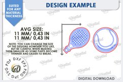 Sport Earrings Laser Cut Bundle. Sports Stud Earrings SVG Product Image 9