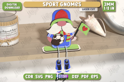 Wooden Sport Gnomes Laser Cut Bundle,Decorative Wooden Gnome Product Image 3