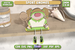 Wooden Sport Gnomes Laser Cut Bundle,Decorative Wooden Gnome Product Image 12