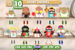 Wooden Sport Gnomes Laser Cut Bundle,Decorative Wooden Gnome Product Image 1