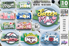 Sport Mom Stanley Toppers Laser Cut | Stanley Cup Accessory Product Image 1