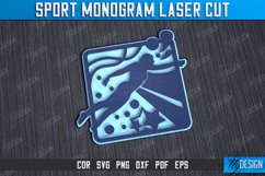 Sport Monogram Laser Cut Bundle, Sports Decor SVG, Gift Idea Product Image 11