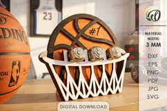 Sports Ring Holders Bundle Laser Cut. Ring Display SVG Product Image 6