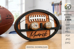Sports Ring Holders Bundle Laser Cut. Ring Display SVG Product Image 10