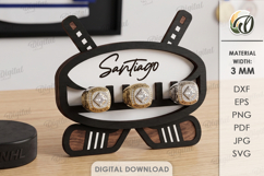 Sports Ring Holders Bundle Laser Cut. Ring Display SVG Product Image 12