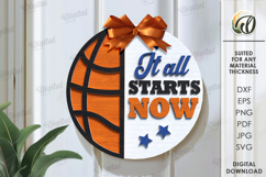 Sport Round Signs Bundle Laser Cut. Wall decor SVG Product Image 3