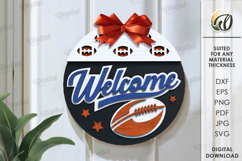 Sport Round Signs Bundle Laser Cut. Wall decor SVG Product Image 11
