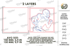 3D Sport Sign Laser Cut. American Football SVG Product Image 2