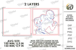 3D Sport Sign Laser Cut. American Football SVG Product Image 2