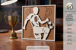 3D Sport Signs Bundle Laser Cut. Wall Decor SVG Product Image 14