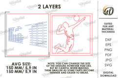 3D Sport Signs Bundle Laser Cut. Wall Decor SVG Product Image 7