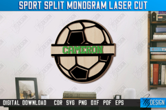 Personalized Sports Wall Sign Laser Cut|Wall Décor|Football Product Image 1