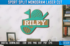 Personalized Sports Wall Sign Laser Cut | Wall Décor | Golf Product Image 1