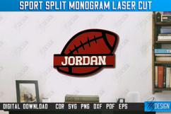 Personalized Sports Wall Sign Laser Cut|Wall Décor|Football Product Image 1