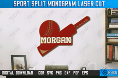 Personalized Sports Wall Sign Laser Cut |Wall Décor| Cricket Product Image 1