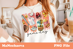 Softball Game Day Sublimation | Coquette Sport PNG Product Image 1