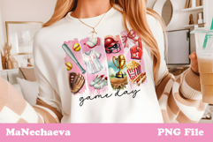 Game Day Softball Sublimation | Coquette Brushstroke Design Product Image 1