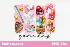 Game Day Softball Sublimation | Coquette Brushstroke Design Product Image 2
