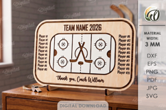 Sport Team Signs Bundle Lasercut. Custom Sign With Stand SVG Product Image 2