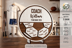 Sport Team Signs Bundle Lasercut. Custom Sign With Stand SVG Product Image 13