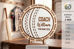 Sport Team Signs Bundle Lasercut. Custom Sign With Stand SVG Product Image 6