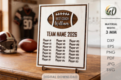 Sport Team Signs Bundle Lasercut. Custom Sign With Stand SVG Product Image 7