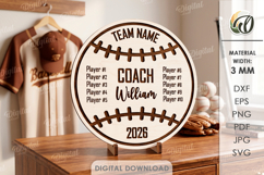 Sport Team Signs Bundle Lasercut. Custom Sign With Stand SVG Product Image 9