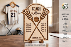 Sport Team Sign Laser Cut. Custom Sign With Stand SVG Product Image 1