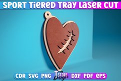 Sport Tiered Tray Laser Cut SVG | Tiered Tray Laser Cut SVG Product Image 1