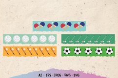 Sporty Torn Paper - Scrapbooking PNG Product Image 1