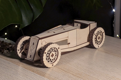 Old Sport Car - laser cut file, 3d laser design Product Image 11