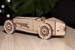 Old Sport Car - laser cut file, 3d laser design Product Image 8