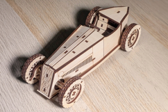 Old Sport Car - laser cut file, 3d laser design Product Image 6