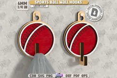 Sports Ball Wall Hooks Laser Cut Bundle,Kids Wall Decor Hook Product Image 12