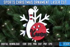 Sports Christmas Ornaments Laser Cut Bundle, Sport Toys SVG Product Image 12
