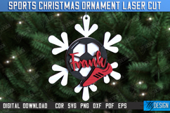 Sports Christmas Ornaments Laser Cut Bundle, Sport Toys SVG Product Image 4