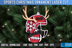 Sports Christmas Ornaments Laser Cut Bundle, Sport Toys SVG Product Image 7