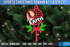 Sports Christmas Ornaments Laser Cut Bundle, Sport Toys SVG Product Image 8