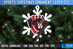 Sports Christmas Ornaments Laser Cut Bundle, Sport Toys SVG Product Image 9