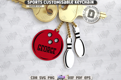 Sport Keychains Laser Cut Bundle| Key Rings |Sport Signs SVG Product Image 11