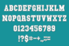 Varsity SVG Alphabet with Letters and Numbers Product Image 2