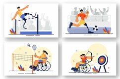 9 Sports for Disabled People Illustration Product Image 3