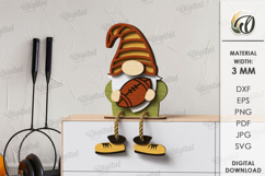 Sports Gnomes Bundle Laser Cut. Gnome Decor SVG Product Image 2