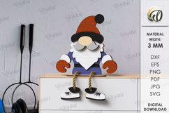 Sports Gnomes Bundle Laser Cut. Gnome Decor SVG Product Image 12