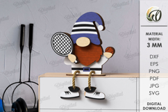 Sports Gnomes Bundle Laser Cut. Gnome Decor SVG Product Image 8