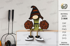 Sports Gnomes Bundle Laser Cut. Gnome Decor SVG Product Image 9