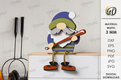 Sports Gnomes Bundle Laser Cut. Gnome Decor SVG Product Image 11